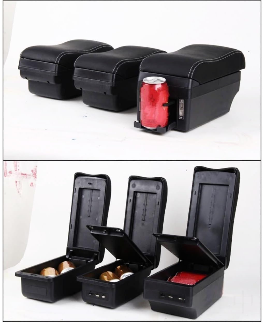 Rehausseur d'accoudoir de voiture Pour Nissan, Pour March, Pour Micra K13 MK4 IV : Boîte de rangement pour accoudoir console centrale avec port USB