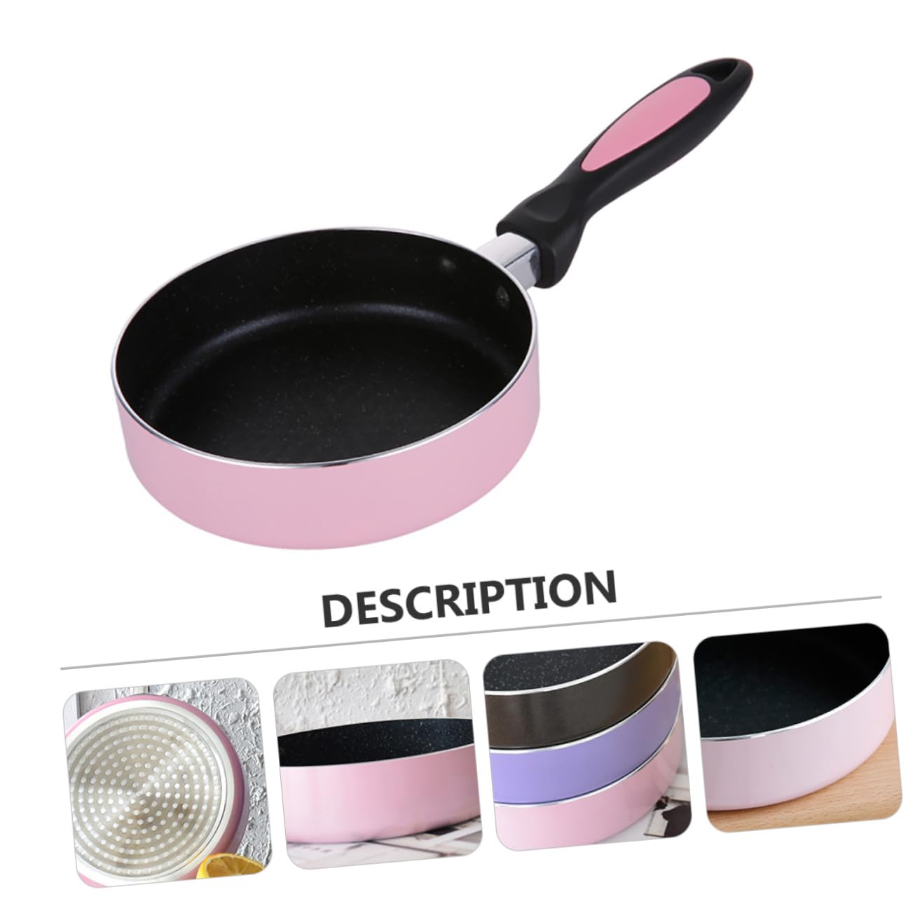 Aluminiumlegierung Antihaftpfanne Rosa 16cm für Eier und Pfannkuchen