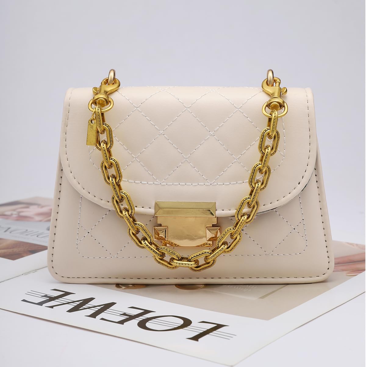 Bag Charm Chain Purse Charms Purse Extender Chain Gold Wallet Bag Extender Accessory for Women - Image 3