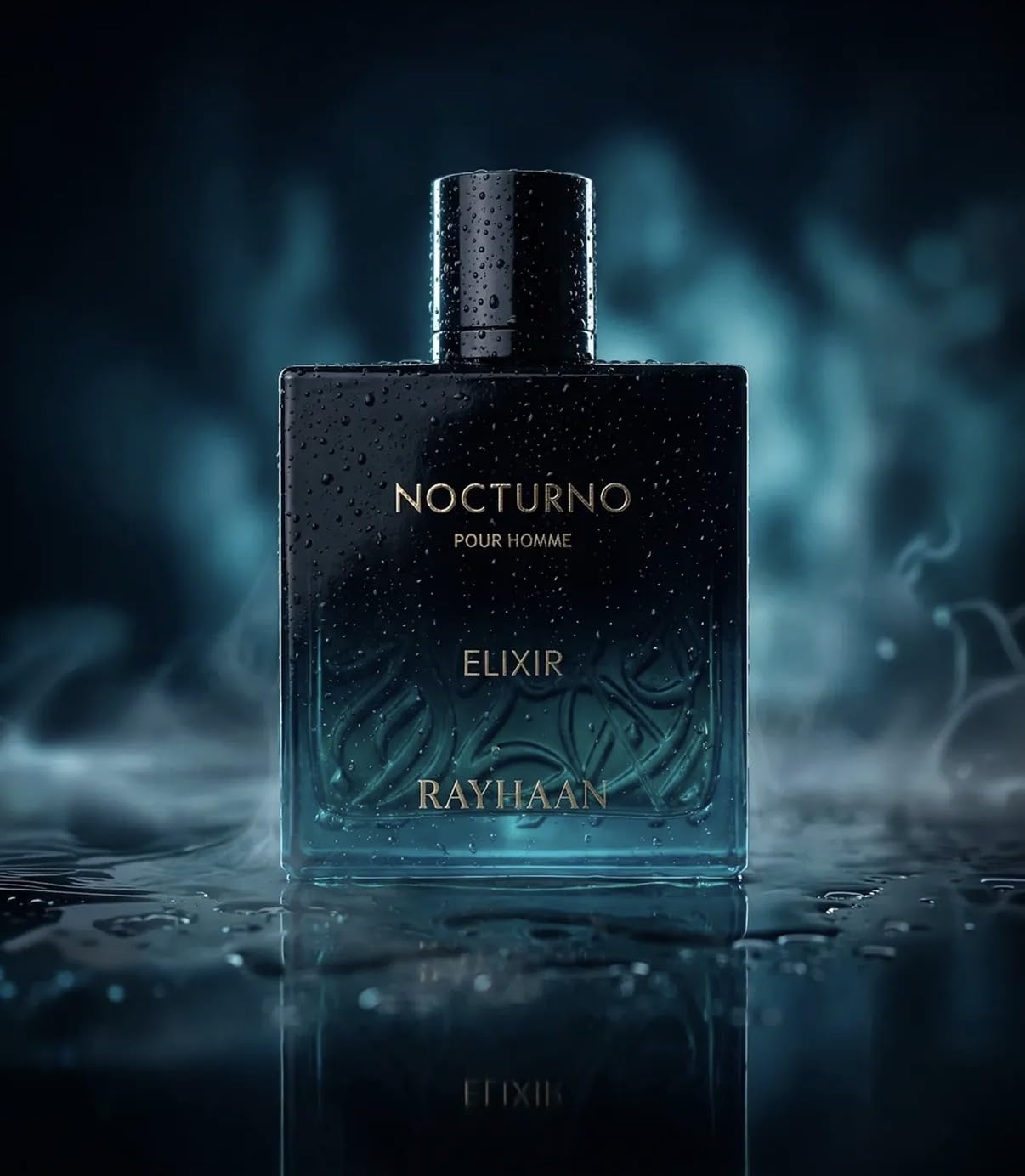 Rayhaan Nocturno Elixir Pour Homme Eau de Parfum Uomo - Legno Ambra Fragranza 100 ml