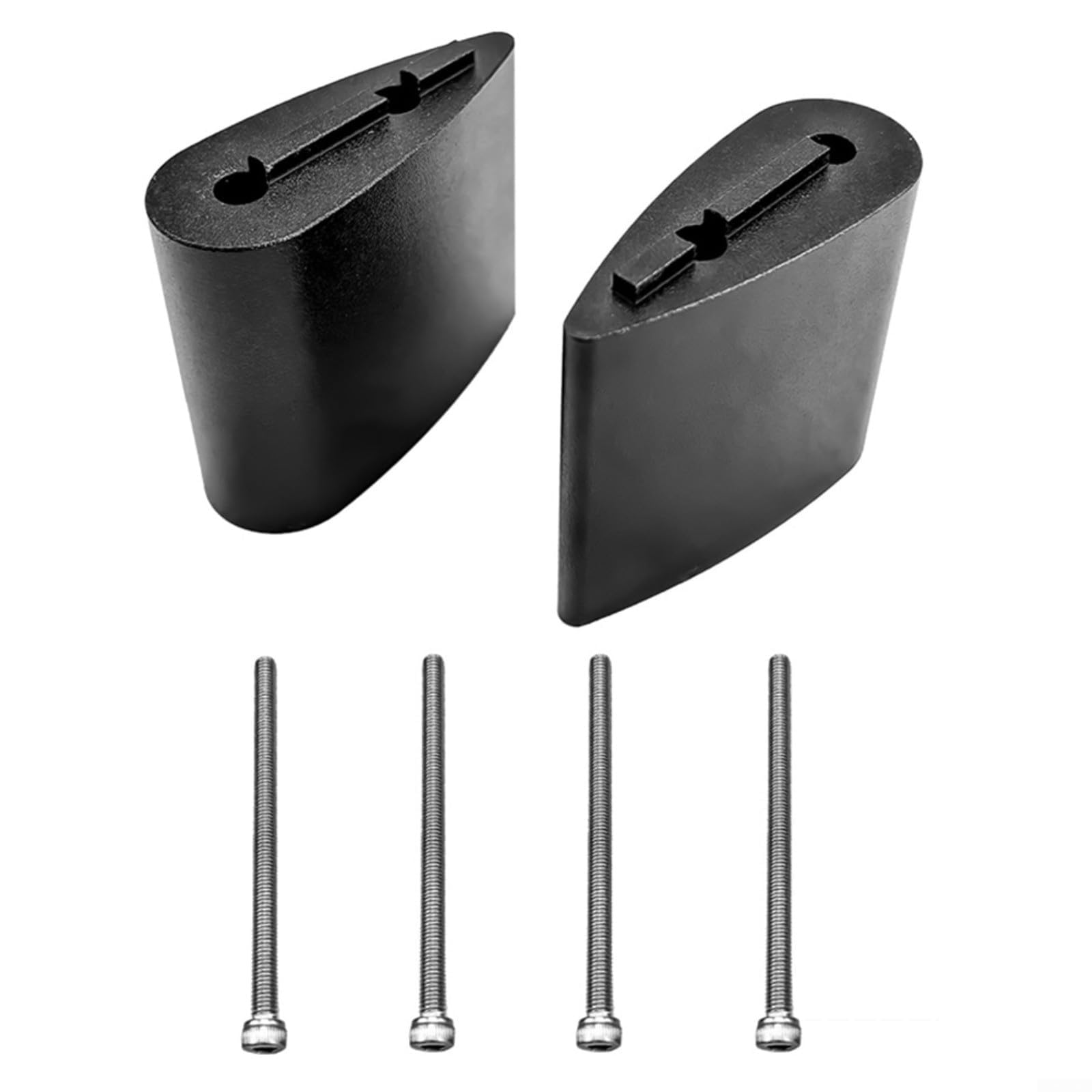 HEIBTENY for TT Handlebar Spacers 7075 Aluminum Alloy for AERO Bar Riser Kit with Bolts, 5/10/20/40mm Height Options, Compatible with for TRIATHLON and Time Trial Bike Aerobars, Black, Set of 2(40mm)