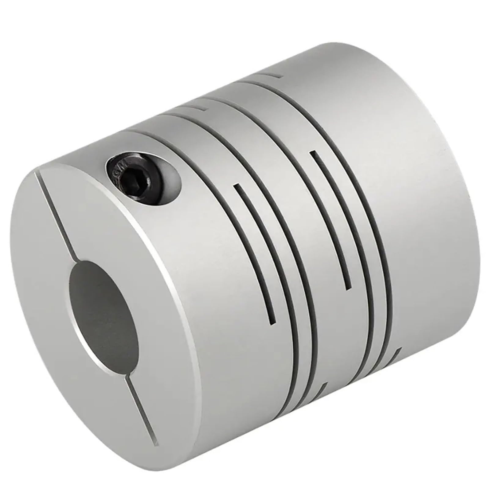 Acoplamiento de línea paralela de aleación de aluminio CIC D40L56 10/11/12/12,7/14/15/16/20 mm con ranura de sujeción elástica, 1 unidad(5mm to 6mm)