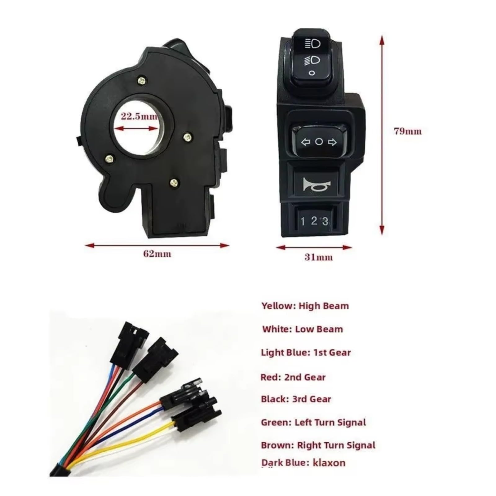 Interruptor De Control De Faros Universal 4 En 1