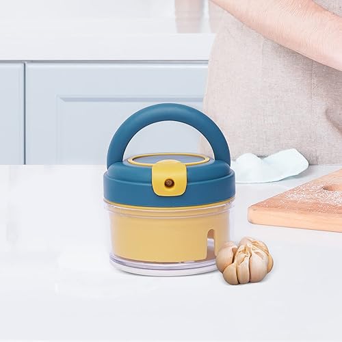 Miniatura 2 de Cortador de ajo Fruta Vegetal Cebolla Prensa Manual Alimentos Speedy Chopper Hand pull