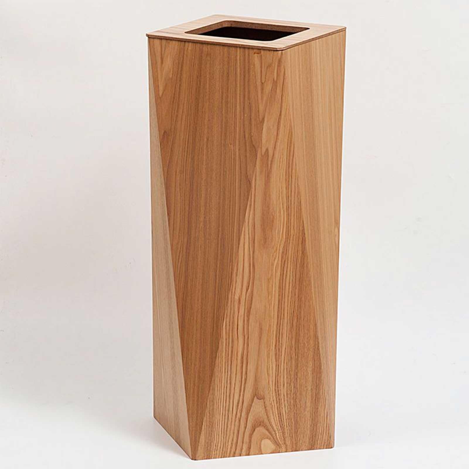 Drsyffsup Poubelle en Bois décorative pour la Maison | Corbeille à Papier créative en Forme de Diamant avec Seau intérieur | Poubelle pour Chambre, Salle de Bain, Cuisine, Bureau(Original Wood)