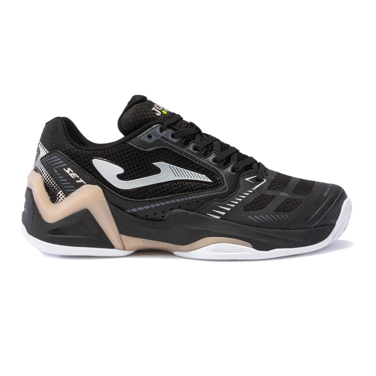 Joma Women's T.Set Lady 2301 Sneaker, Black/White, 6 UK