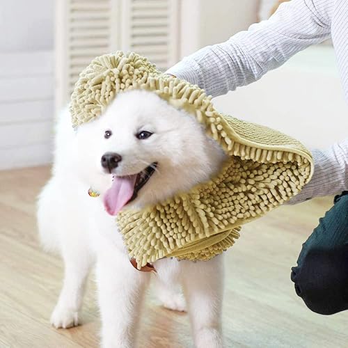 Vista 17 de Muddy Mat Secador de perros, microfibra altamente absorbente, lavable, de secado rápido, absorbente de toallas de baño de felpilla extra suave