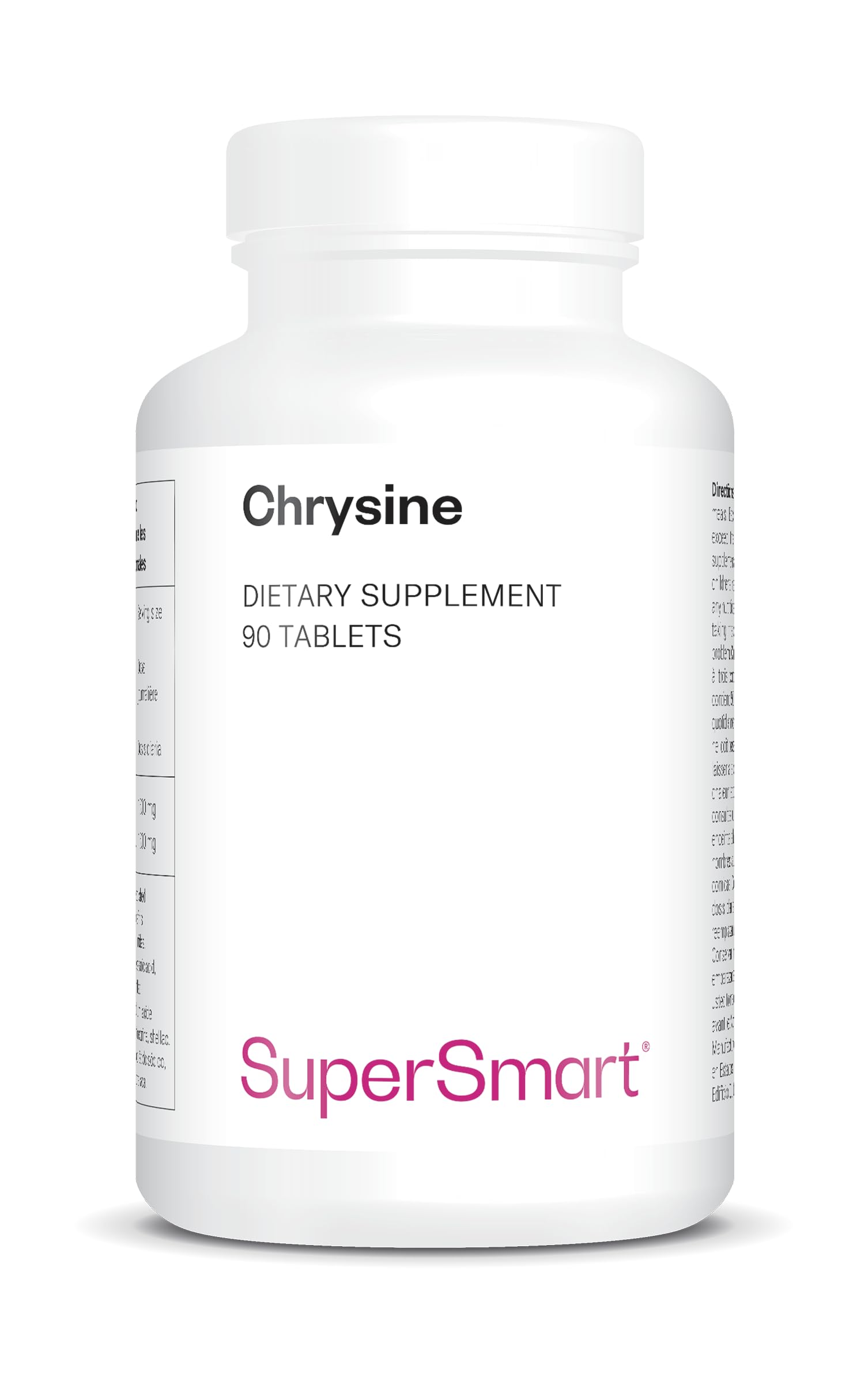 Crisina - Apoyar la Testosterona en Hombres - Natural - 90 - SuperSmart | Suplemento Natural para Apoyar la Testosterona en Hombres - Extracto de Pasiflora - 90 Comprimidos
