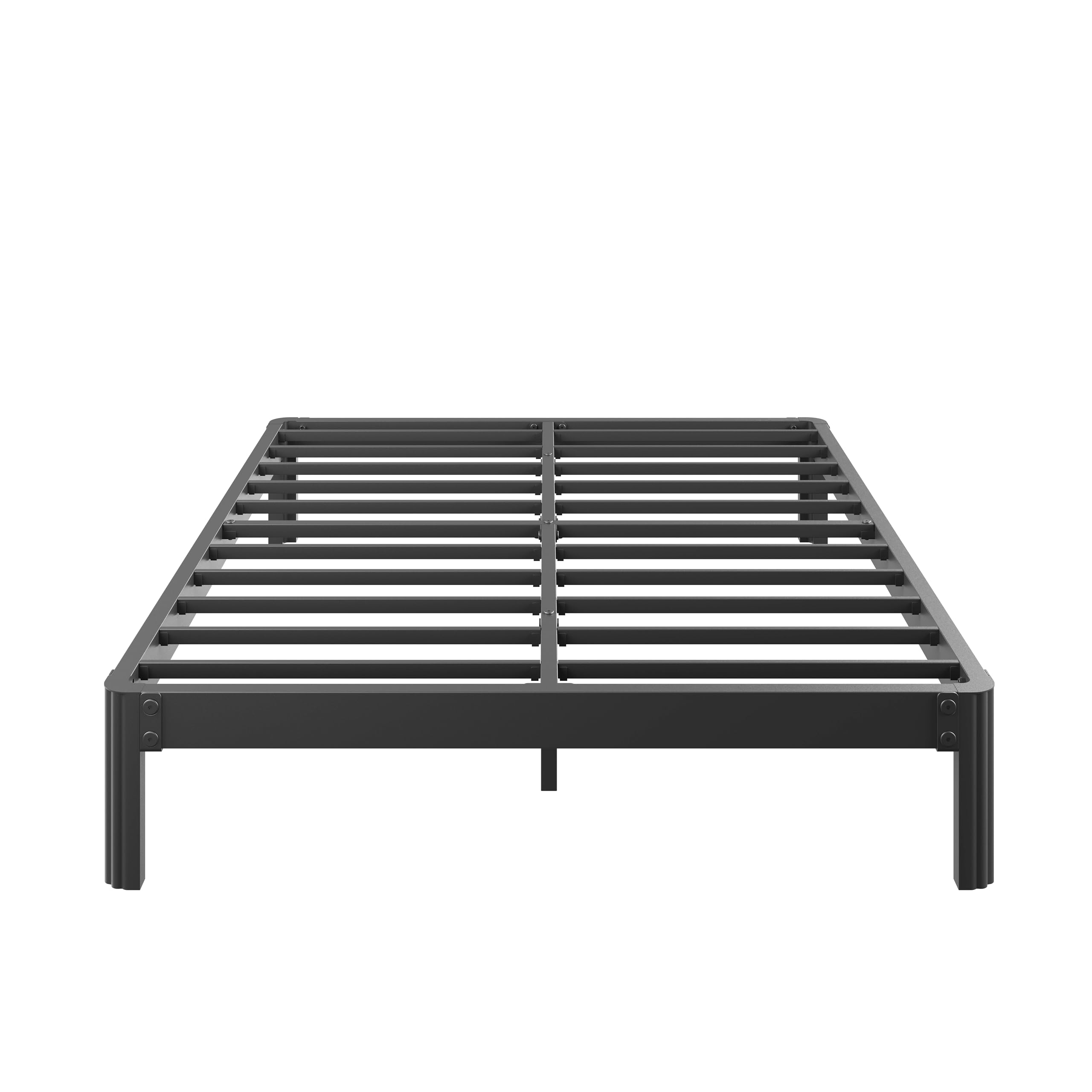 Condition photo showing New/Like New for ZIYOO 14 Inch Full Size Metal Bed Frame, Heavy Duty Sturdy Platform with Steel Slat Support, No Box Spring Needed, Easy Assembly, Noise-Free Design, Under Bed Storage Space, Black