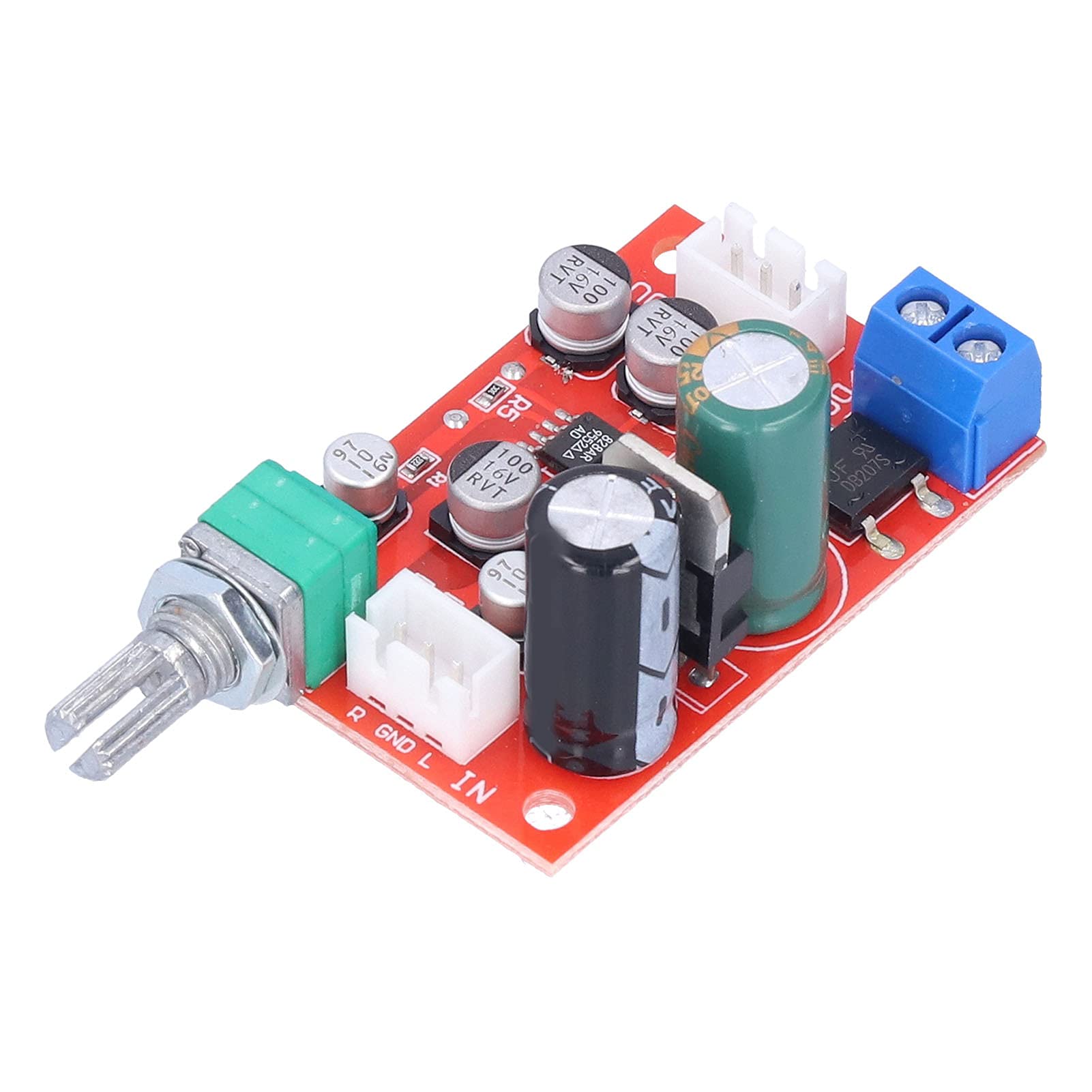 AD828 Preamplifier Preamplifier Board, AD828 Amplifier Board Board Stereo Audio Preamp Module AMP Board with Volume Potentiometer