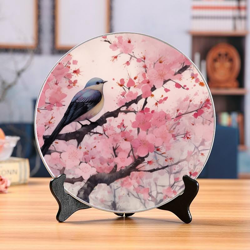 Amazon.com: DNOVING Pink Cherry Blossom Tree Ceramic Display