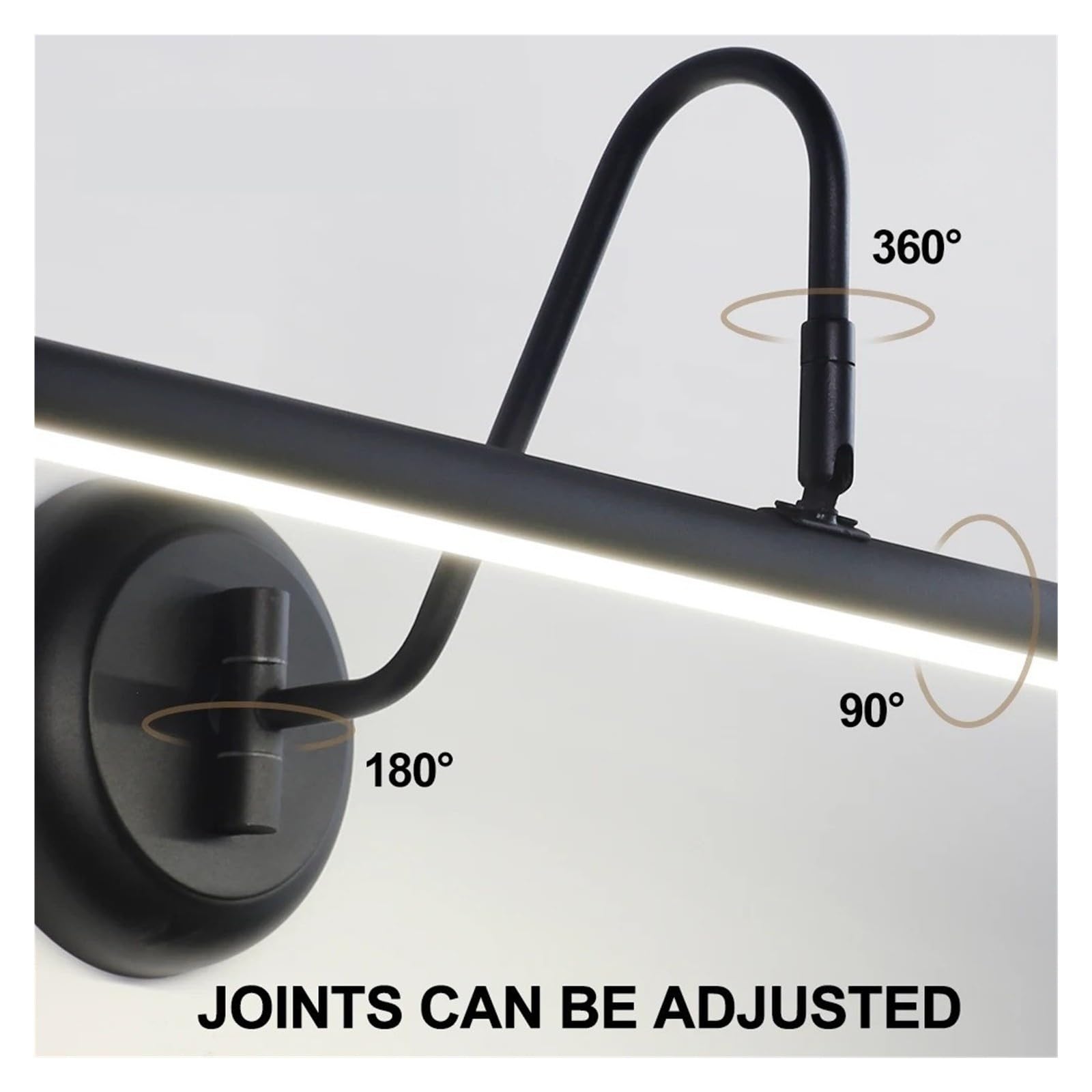 Lumières d’image sans fil for mur en aluminium rechargeables