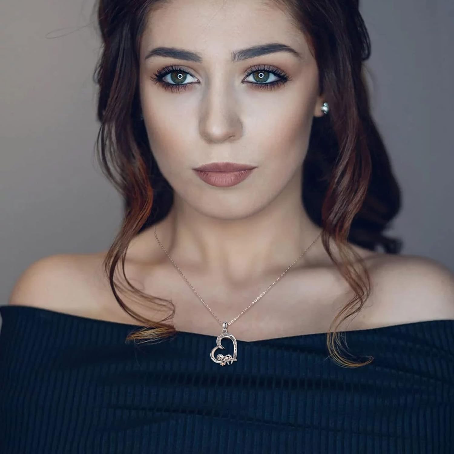 INFUSEU Sterling Silver Heart Dog Necklaces for Women Girls Pet Lover Gifts, 18" Chain - Image 4