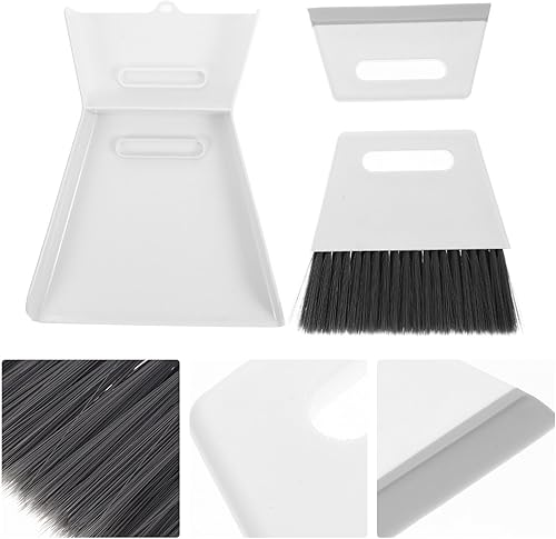 Miniatura 9 de Homoyoyo Mini cacerola para polvo, 1 juego de escoba para escoba para mesa, escoba de mano pequeña, escoba de coche, suministros de limpieza