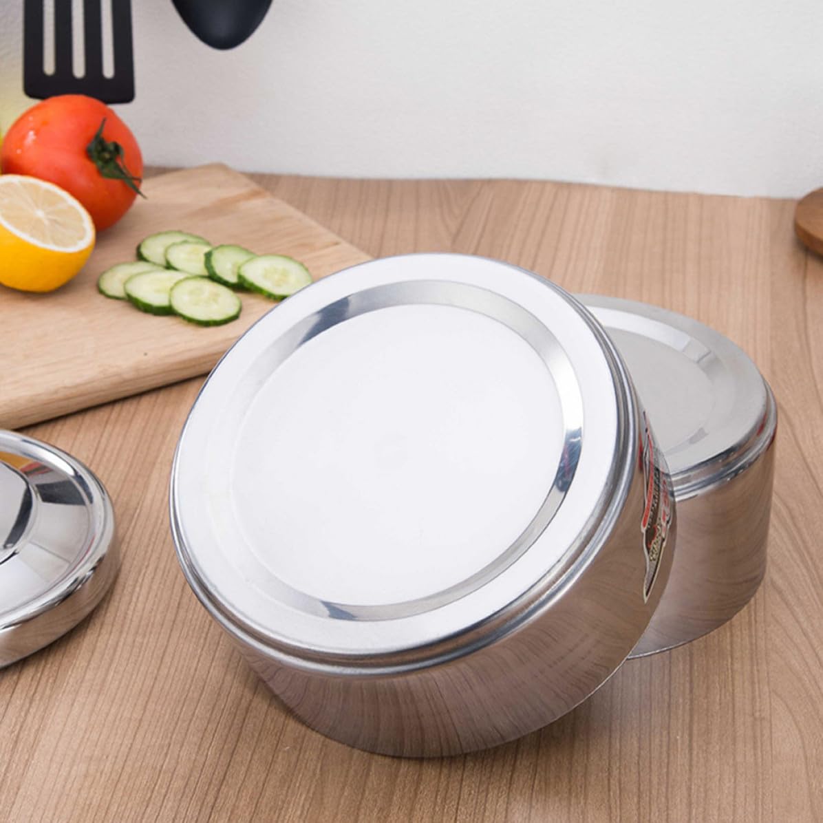 Fiambrera Térmica Aislada y Resistente Corrosión de Acero Inoxidable de 4 Niveles, Caja de Almuerzo para Trabajo y Escuela