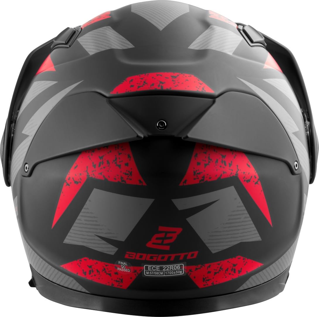 Bogotto FG-102 Safari Fiberglas Enduro Klapphelm