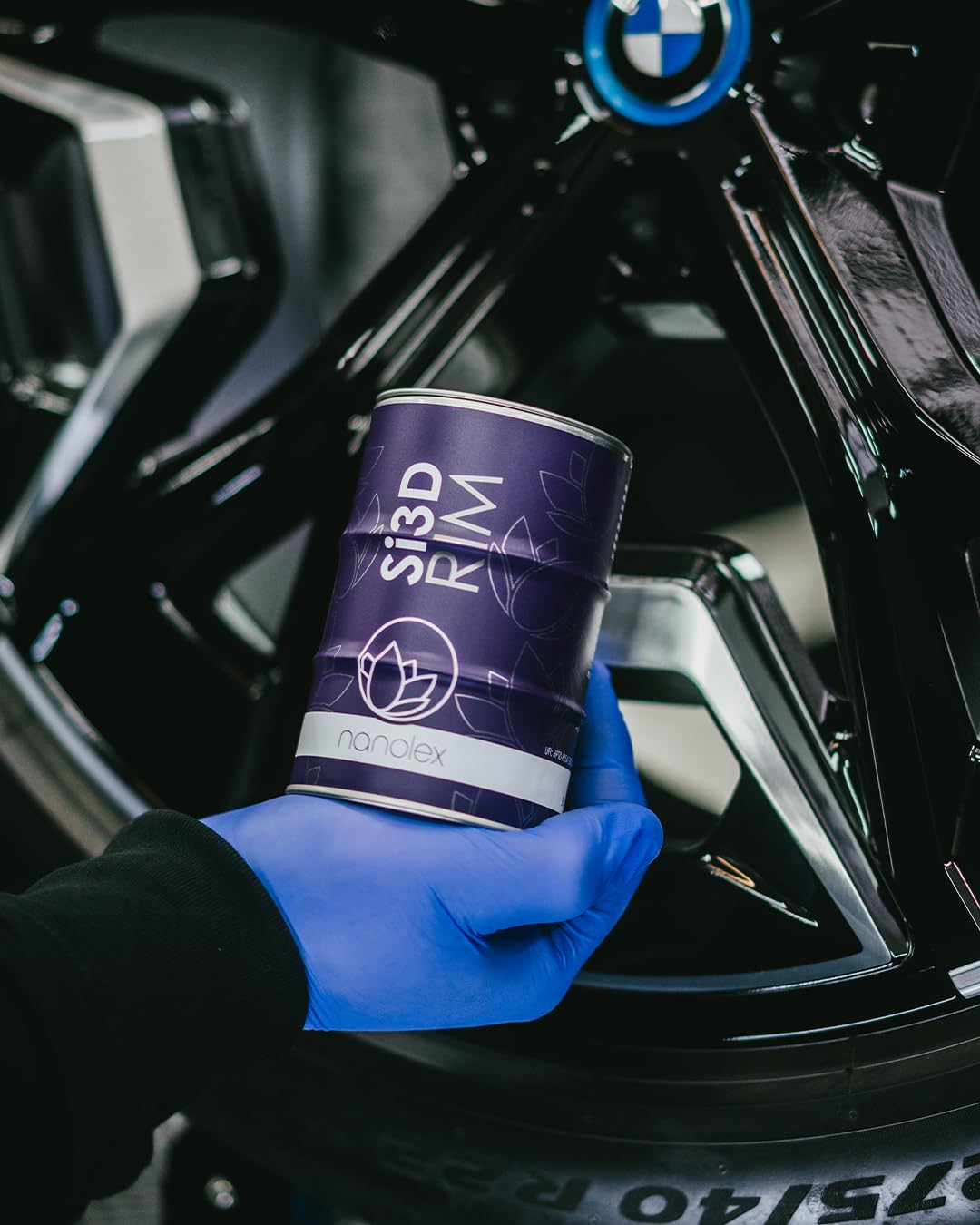 Nanolex Si3D RIM Revêtement de jante 30 ml Revêtement céramique/vernis pour une dureté de peinture accrue 9H avec hydrophobie extrême/effet lotus à base de polysilazan