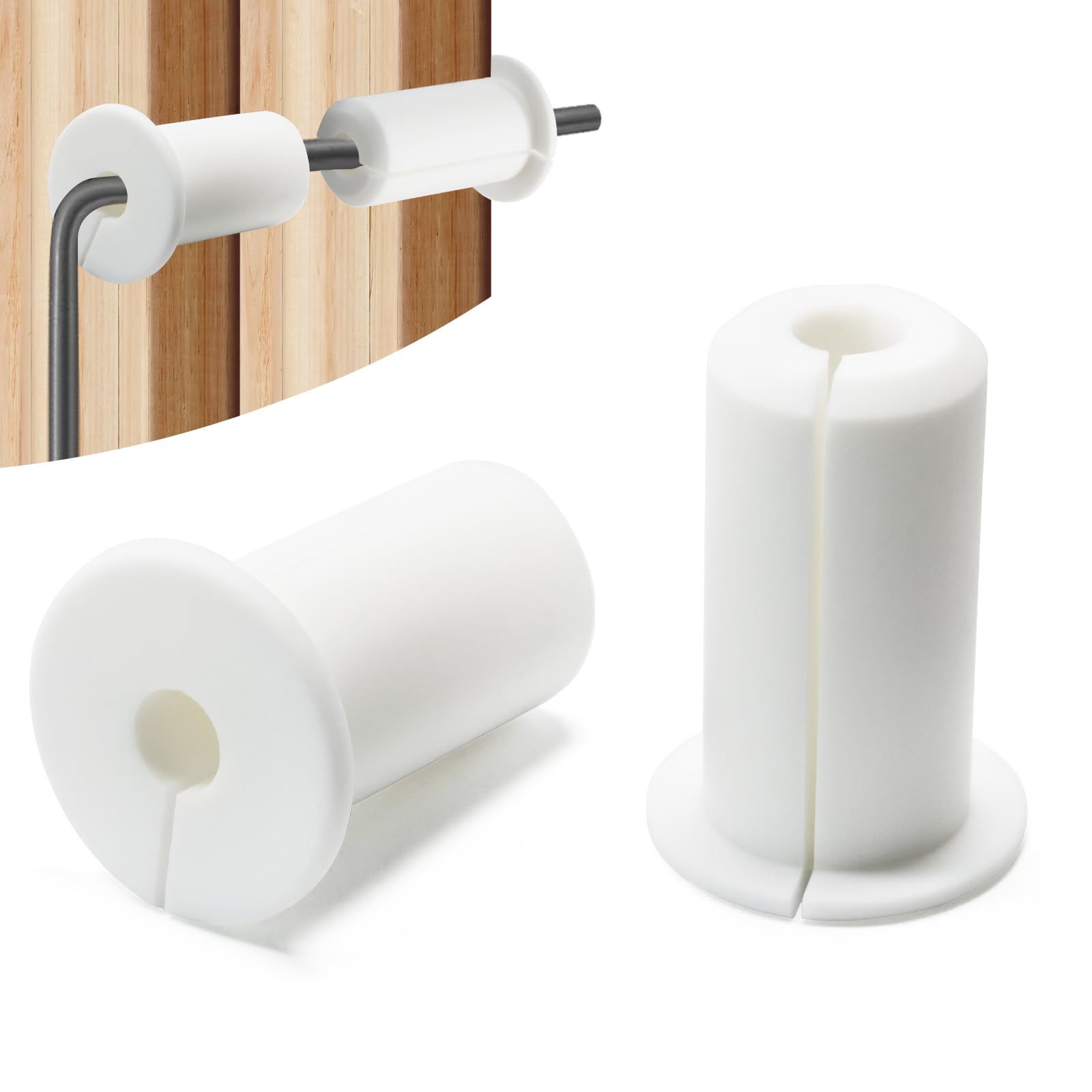 BOPOREAE 2 PCS Starlink Wall Grommets Kit 3/4" Silicone Wall Bushing-Waterproof Drywall Tv Cord Pass Through Split Rubber Cable Grommet for Starlink