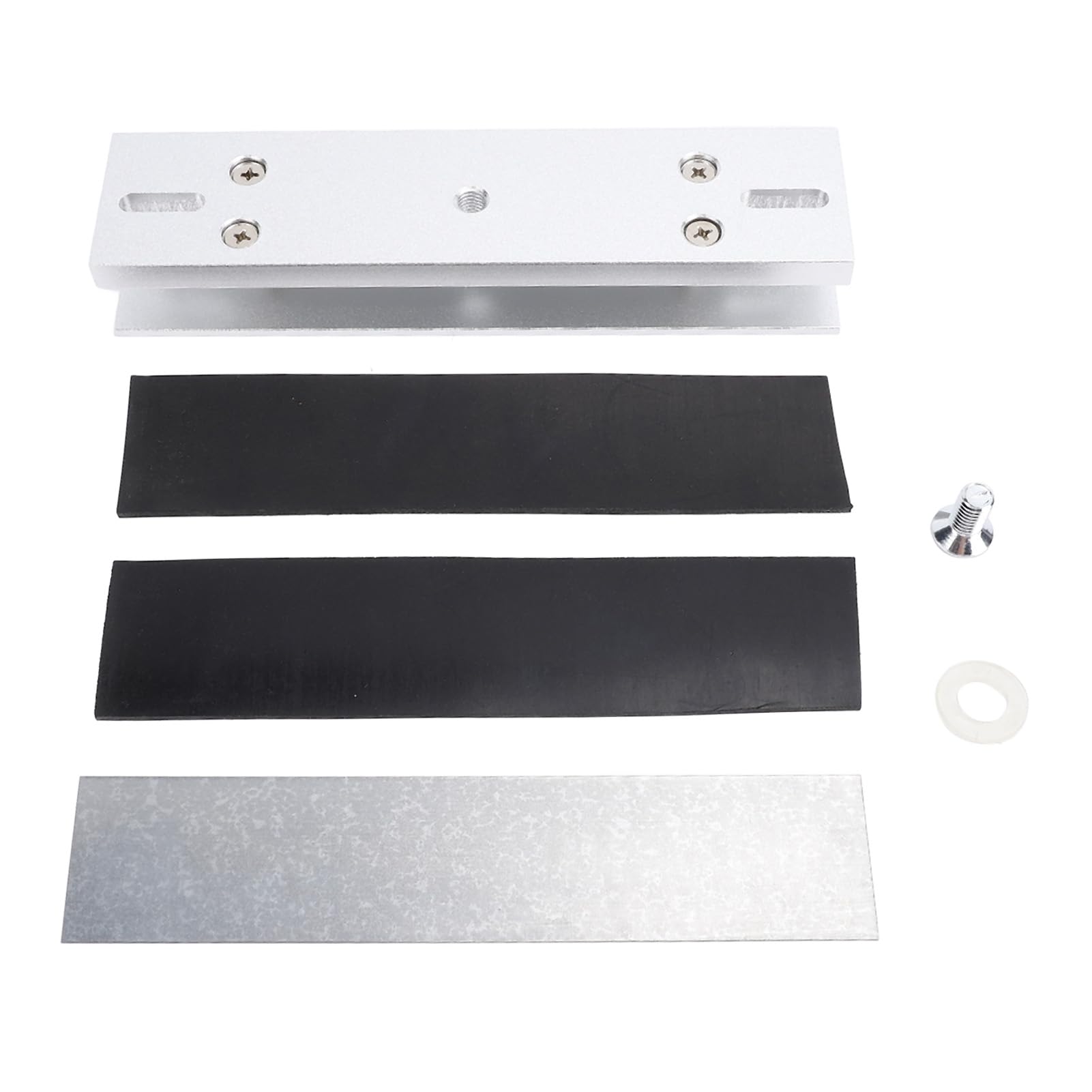 Cerradura electromagnética de 280 kg con soporte en U de aluminio resistente