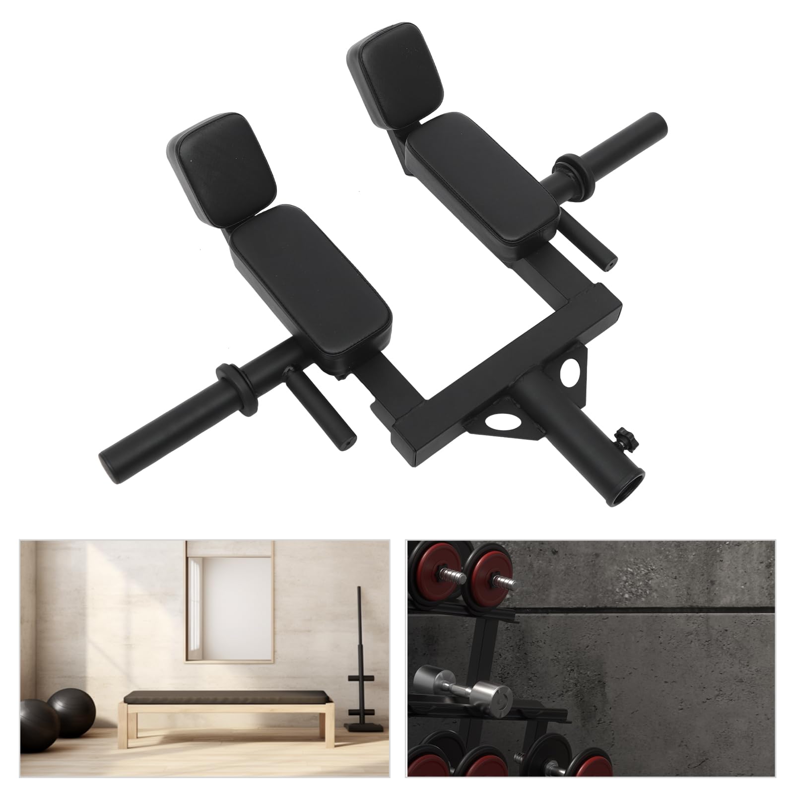 Safety Squat Bar Attachment Stahl Landminenaufsatz Ausrüstung mit Edelstahl-Spannbügel für Krafttrainingsgeräte im Fitnessstudio