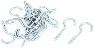 Aexit Garden Vine Quality Parts Wire 6mm Dia Thread Zinc Plated Screw Eye Hook Eyelet Bolt 20pcs Model:77as53qo407