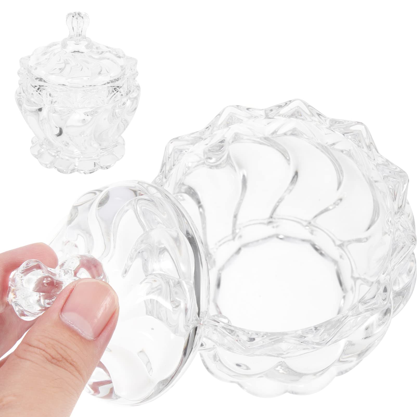 Alipis Bonbongläser 2 Stück-pack aus Glas für Süßigkeiten und Snacks | Zufällige Ausführung, Klare Tischgefäße für Trockenfrüchte, Praktische Vorratsbehälter für Zuhause Zufälliger Stil