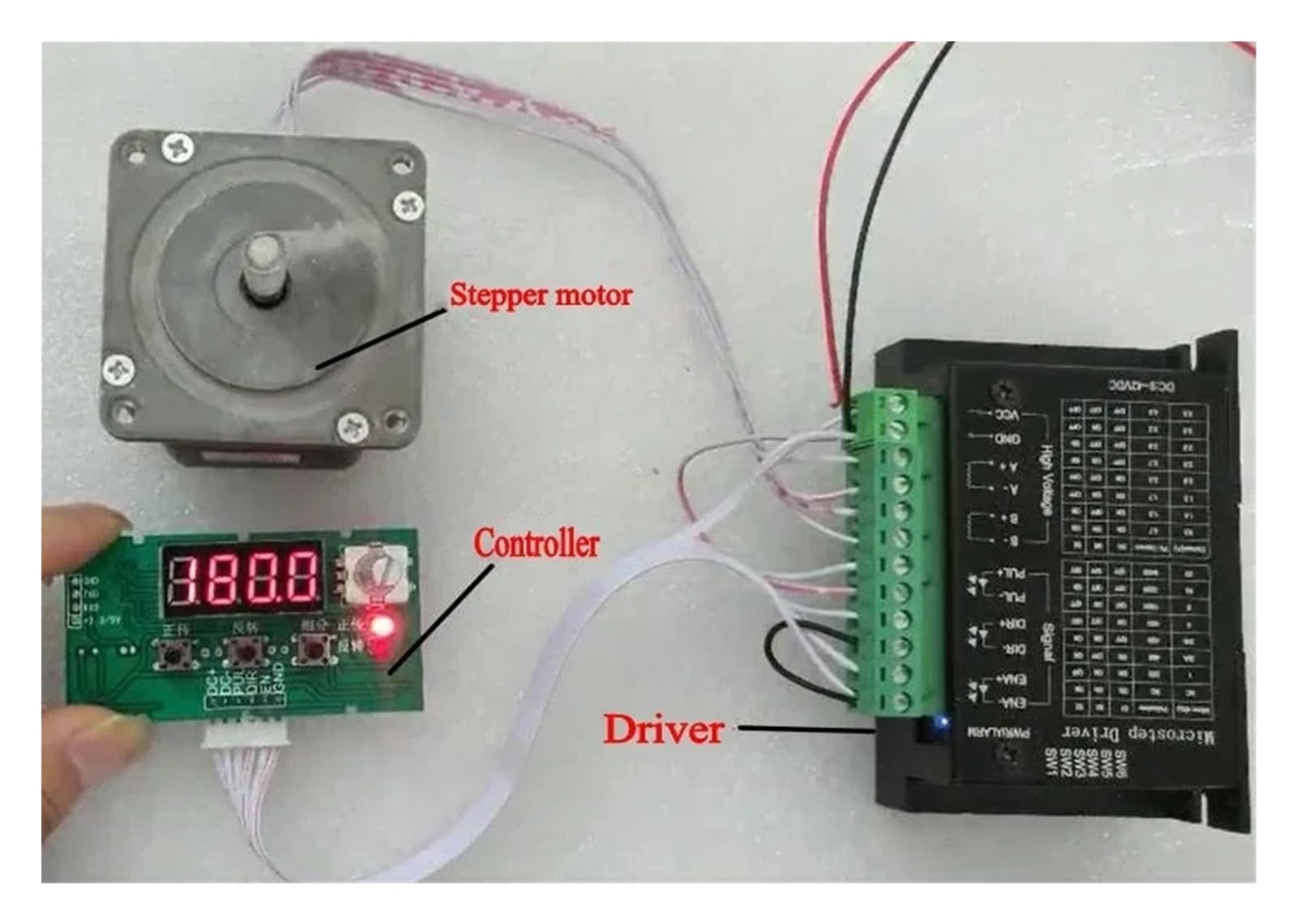 Pantalla de RPM de velocidad de 8-24V CC, controlador de Motor paso a paso de 12V y 24V, placa controladora de velocidad de inversión ajustable de 0,1~999RPM