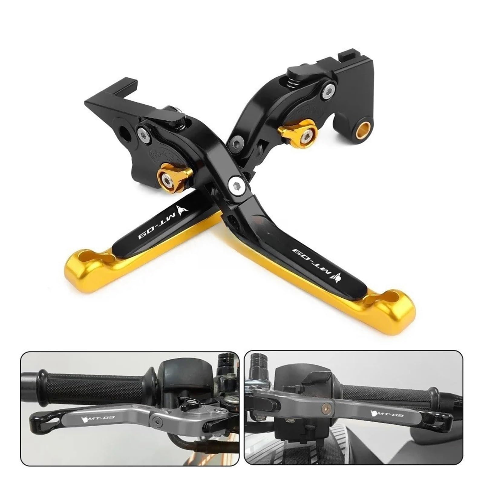 para Ya&maha MT-09 MT09 MT MT 09 2014 2015 2016 2017 2018 2019 2020 Palanca De Embrague De Freno Extensible Ajustable Aluminio para Motocicleta Palancas Frenos