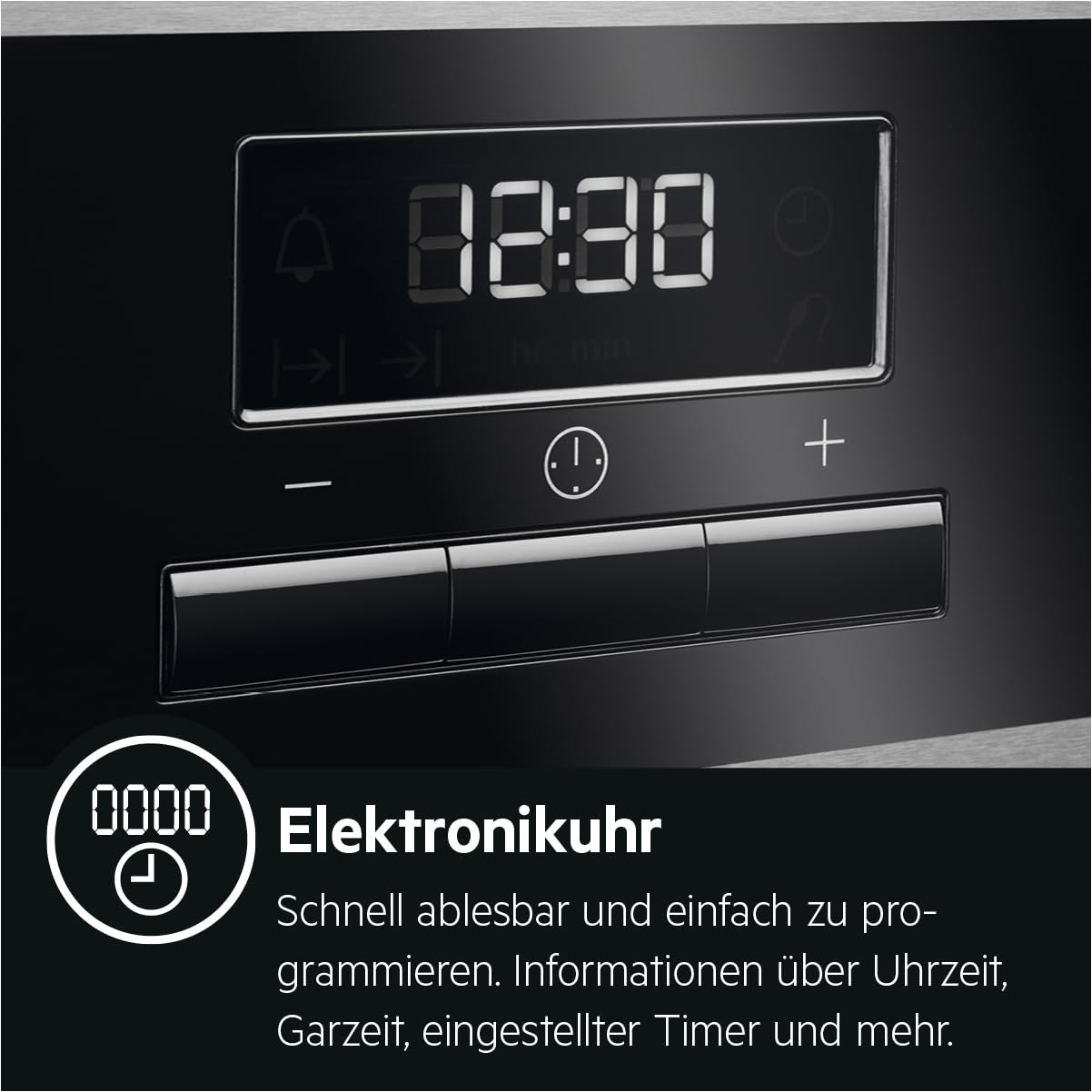 AEG Standherd mit Glaskeramik-Kochfeld 50cm A Weiß Grillfunktion Display mit Uhr