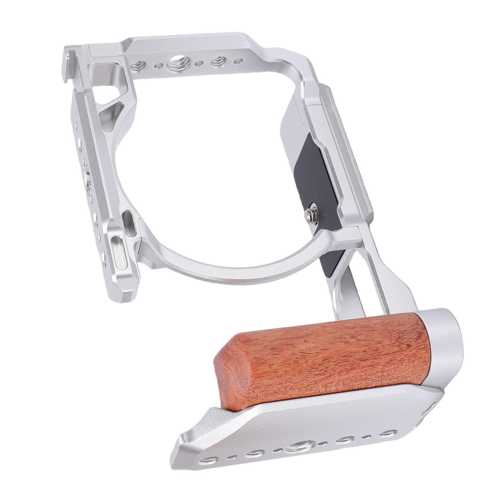 Generic Gabbia di Protezione per Fotocamera in Lega di Alluminio per Impianto di Produzione Video ZR con Supporti Filettati Versatili, Supporto per Slot Arca da 38 Mm per Creatori di Contenuti