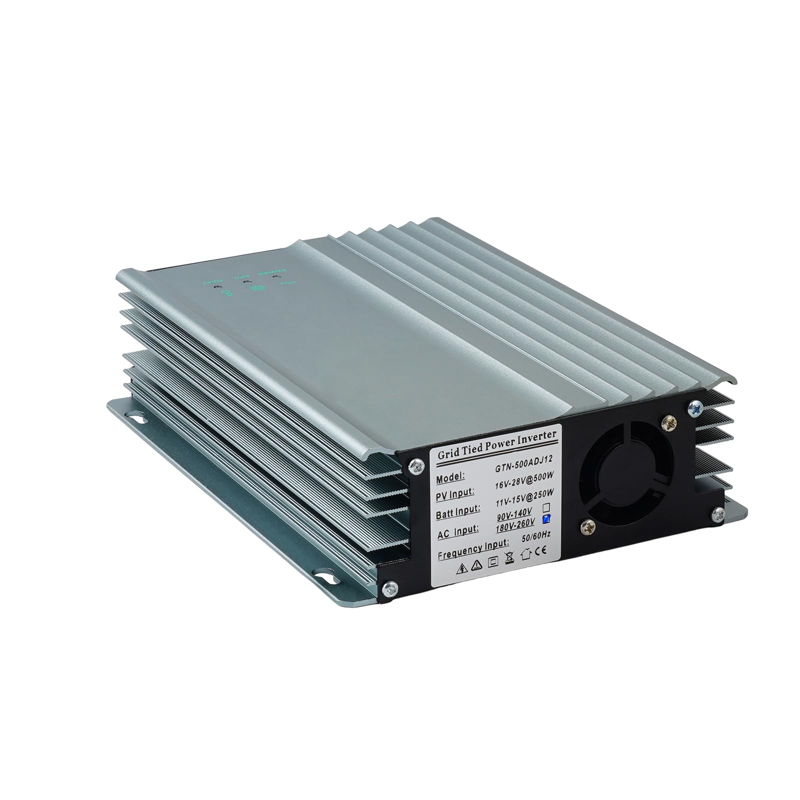 500 W netzgekoppelter Wechselrichter DC26 V-45 V MPPT Reiner Sinus AC230 V Ausgang für 24 V 36 V Solarmodule, einstellbare 24 V Batterieentladung