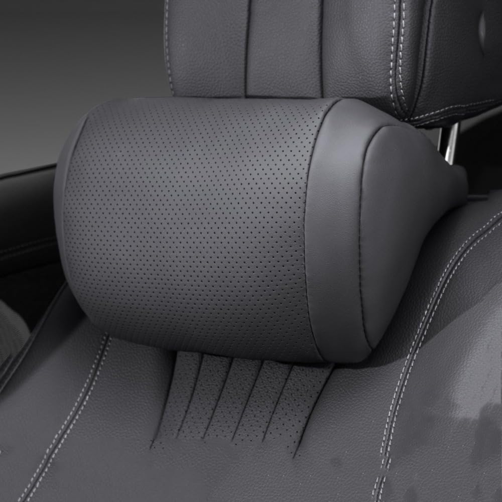 Cuscino di supporto ergonomico per auto, cuscino poggiatesta regolabile, morbido materiale traspirante, riduce l'affaticamento del collo per guidatori e passeggeri, comodo accessorio da viaggio