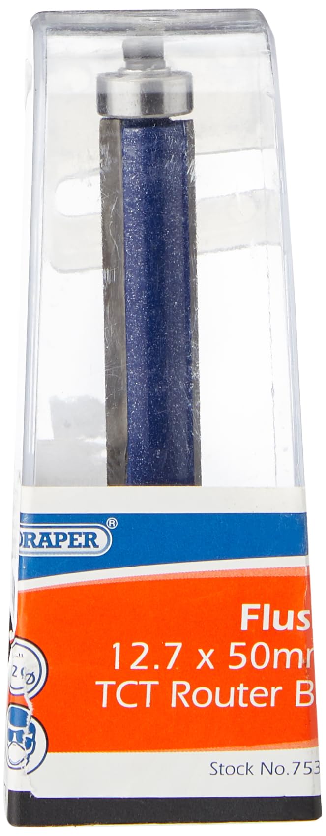 Draper 75352 Router Bit 1/2in. Flush 12.7 x 50mm Twin Flute