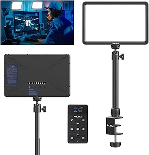 Lámpara de vídeo LED ULANZI K20 Key Light, panel LED profesional para estudio con 600 lúmenes y 10W, luz de vídeo de 11″ regulable (2500K-9000K), para YouTube y Transmisión en directo
