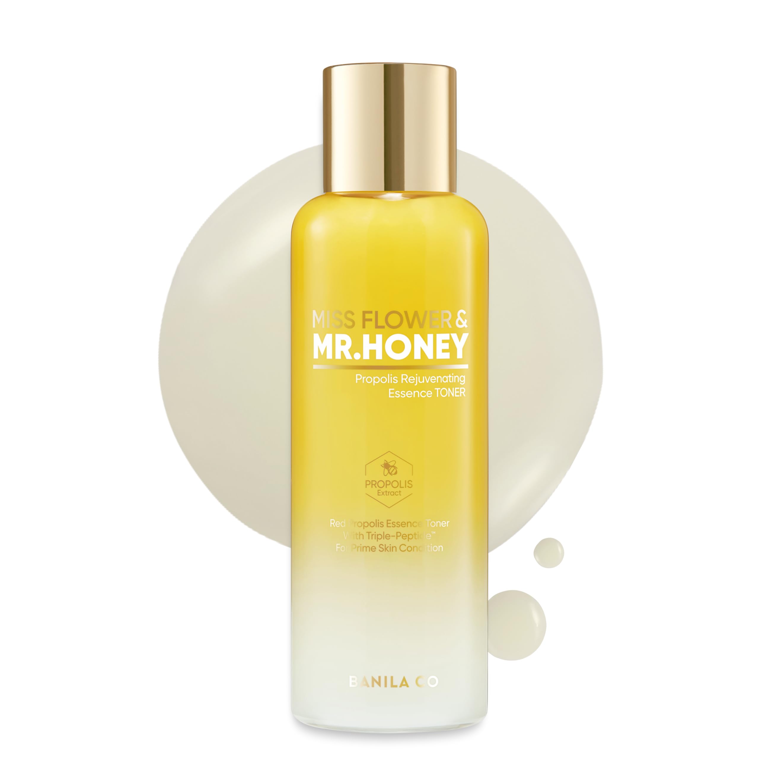 BANILA CO Miss Flower Mr Honey Propolis Rejuvenating Essence Toner Hydrating Toner with Propolis Extract Royal Jelly Hydrating