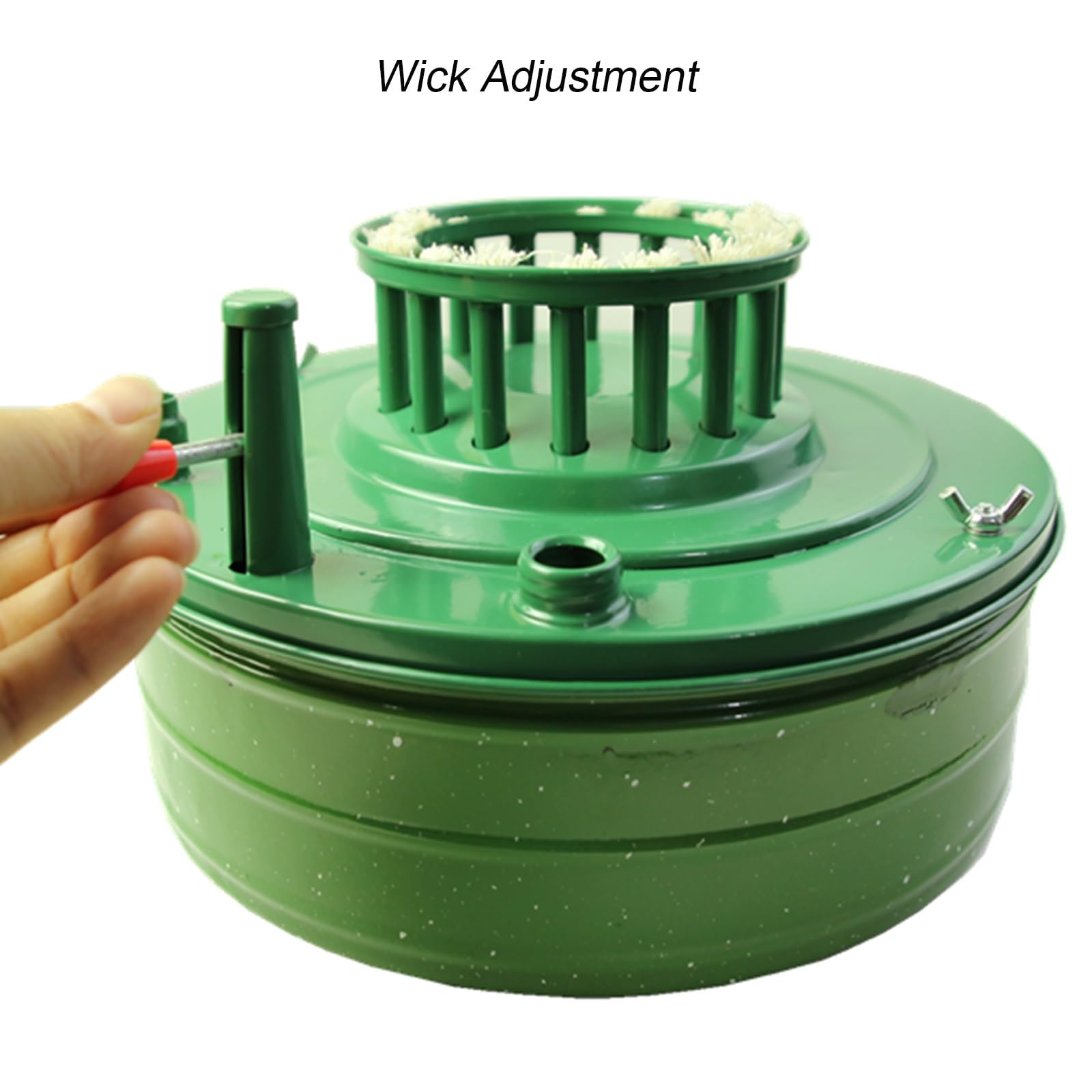 Estufa de parafina para exteriores, calentador de queroseno portátil de 16 mechas con rejilla abierta y cerrable, ideal para camping, apto para 5-6 personas, dura hasta 10 horas