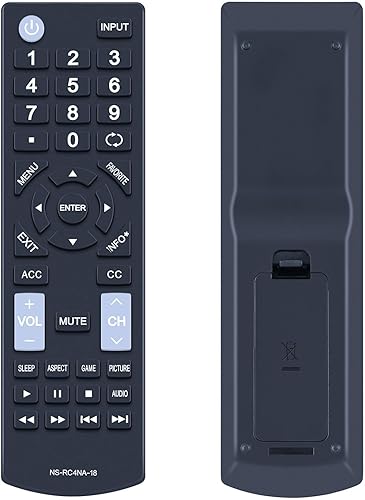 NS-RC4NA-18 - Control remoto reemplazado para Insignia TV NS-32D311NA17 NS-32D311MX17 NS-40D420NA18 NS-49D420NA18 NS-55D420NA18 NS-40D420MX18