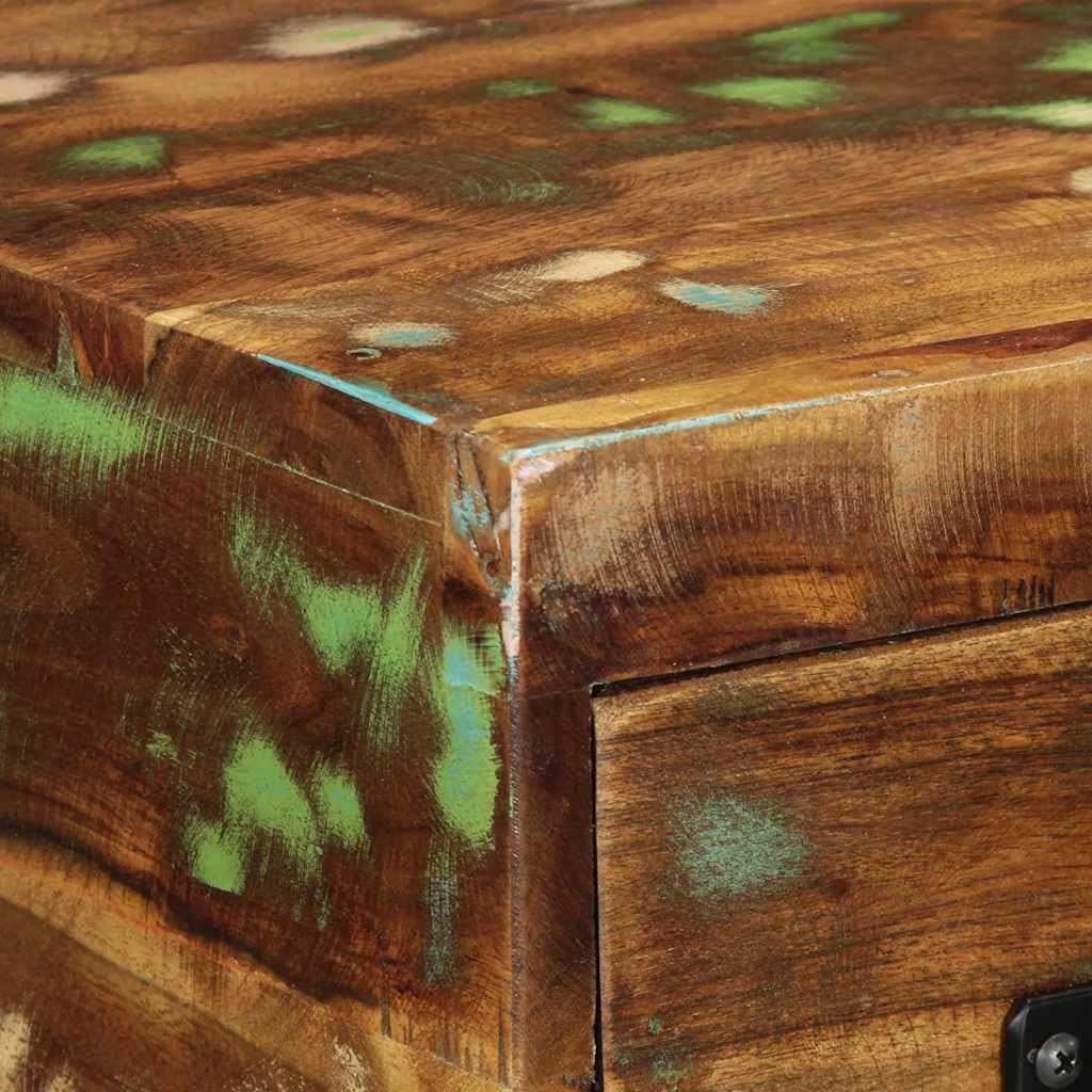 Hothingwell TV-Schrank, Wandmontage, 60 x 30 x 19 cm, Massivholz | Wandhalterung, Aufbewahrung von Zeitschriften, DVD, Holz, Teak, Mango, Kiefer Buche, Reinigung mit feuchtem Tuch
