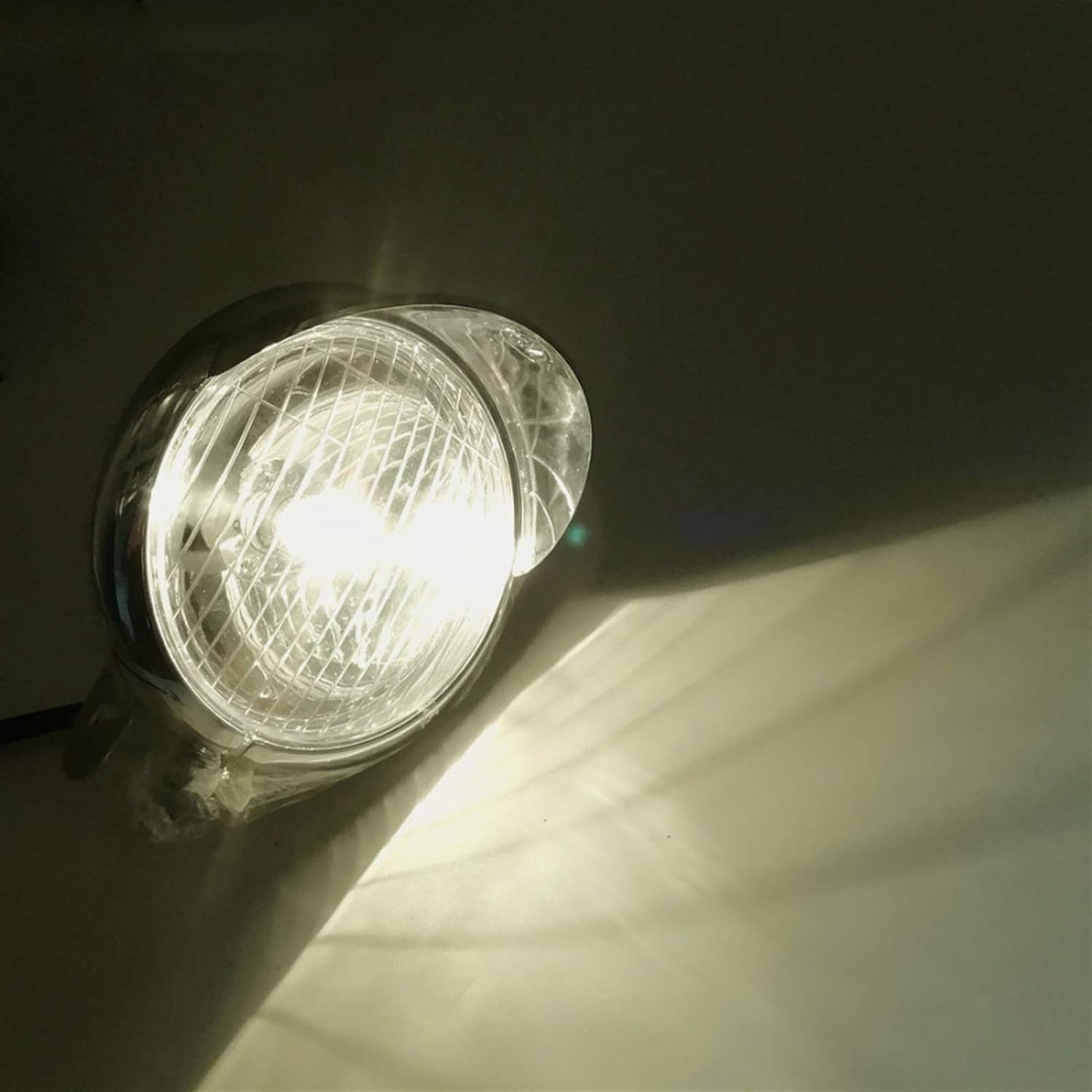 Faros adicionales Motocicleta Cromado Punto de Paso Luz de Niebla con Rodillo Jaula Guard Bar Tubo Soporte Soporte Soporte (Color : 1)