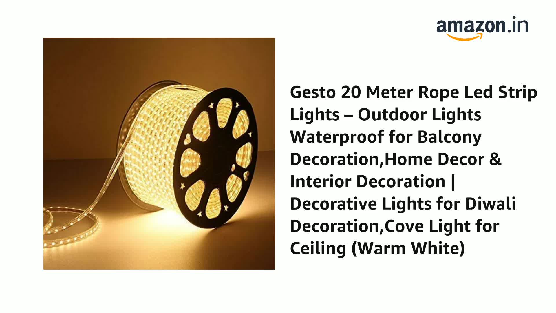 Indoor Outdoor Strip Lighting 20FT LED Strip Lights Warm White - 110V  Waterproof Rope Lights For Indoor Outdoor Self-adhesive Light Strips, image size:1920x1080