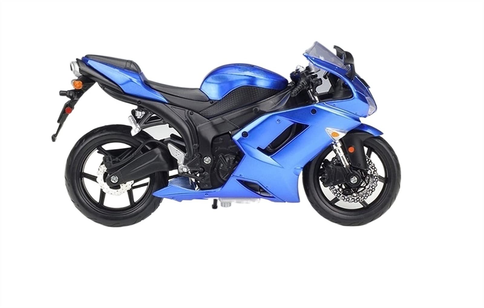 Modello Per Kawasaki Ninja ZX-6R Modello Di Moto Regalo Compleanno Giocattoli Per Collezione Auto 1/12(Blue)