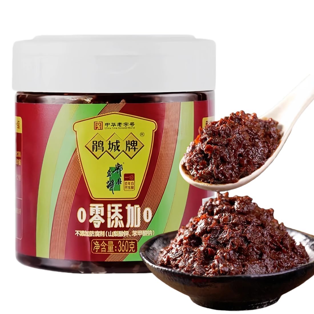 Chinesische Doubanjiang Fermentierte Bohnenpaste - 360g (1 Glas) - Sichuan Style Spicy Broad Bean Sauce für Rührbraten, Schmorgerichte & Hot Pot