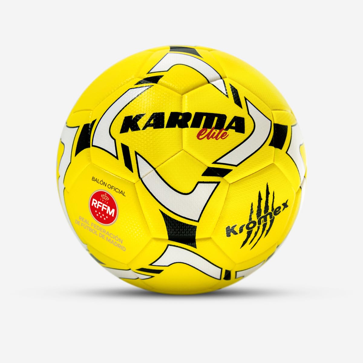 Balón de Fútbol Karma Elite – Oficial R.F.F.M. (Real Federación de Fútbol de Madrid) – Talla 3 – Amarillo