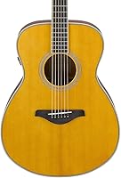 Vista 13 de Yamaha L-Series Guitarra Transacústica con Funda Rígida - Dreadnought, Sunburst Marrón