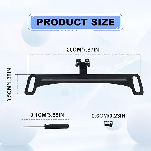 Miniatura 2 de Soporte universal para placa de matrícula de visión trasera para automóvil, kit de cámara trasera montada en espejo, soporte de instalación de