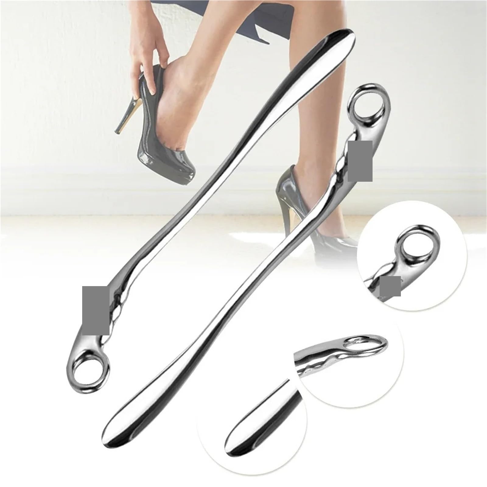 Calzador, Calzador de Mango Largo 52 cm/42 cm Acero Inoxidable