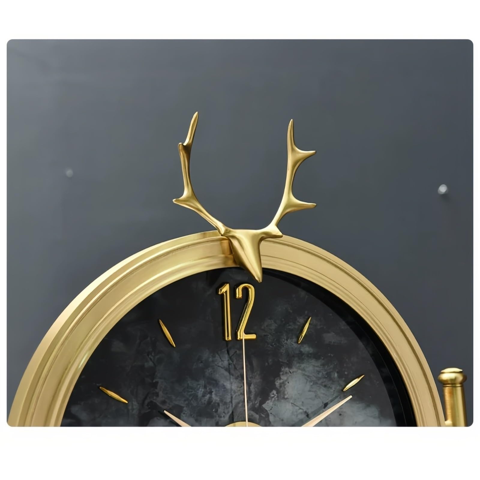 Decorativo Reloj de Suelo Metálico Péndulo Silencioso Nórdico para la Oficina