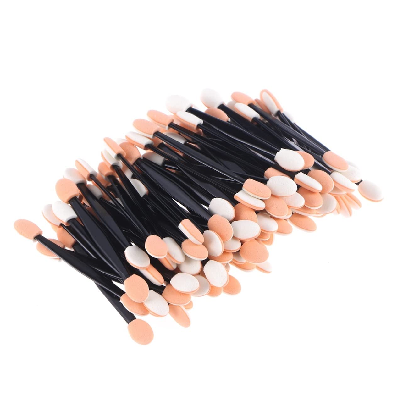 FOMIYES 7.5cm Double-sided Cream Eyeshadow Stick 100pc Makeup Brush Set Easy Application for Natural to Dramatic Looks