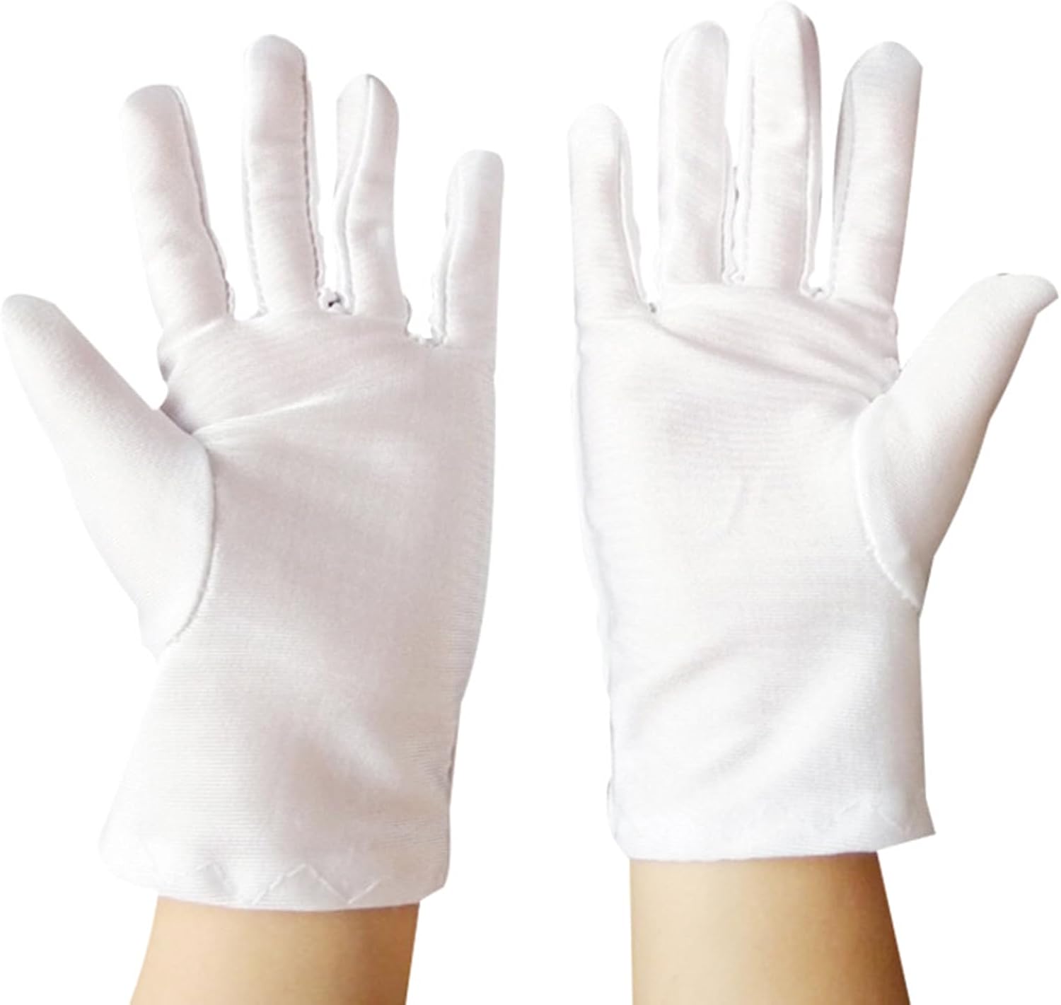 Pupils Stage White Gloves Stage Perform Formal Pageant Dancing School Child Size For Party Cosplay Policeman Kids