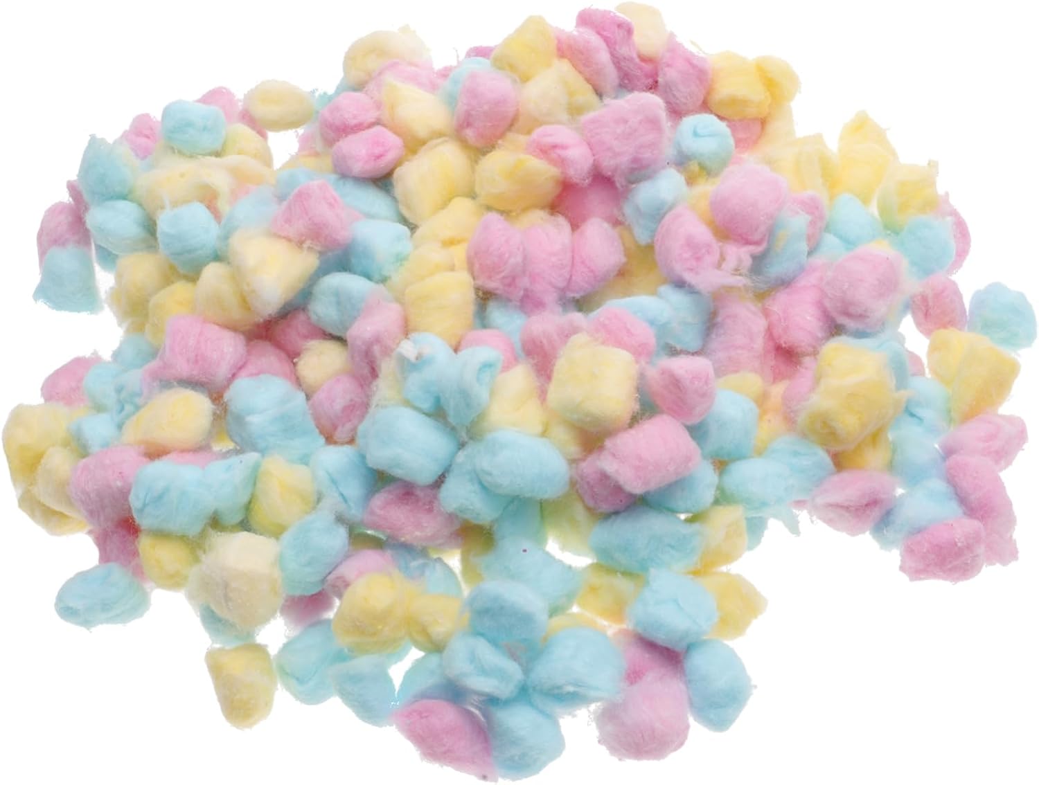 Veemoon Organic Cotton Balls Newborn Face Cleaning Makeup Removal Soft Fuzzy Balls for Crafts Reusable Cotton Rounds Friendly Colors
